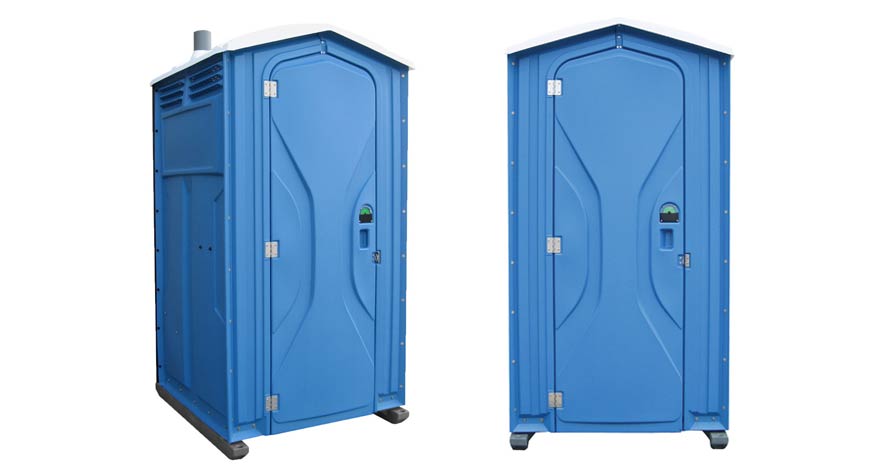 Long-term porta potty units on site in Tulsa, Oklahoma